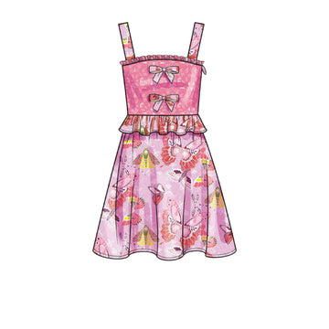 Simplicity Children's and Girls' Dress, Top and Skirt S9560 - Sewing Pattern