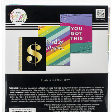 The Happy Planner Plastic Envelopes 3/Pkg - Budget, 4"X6" & 5"X7"