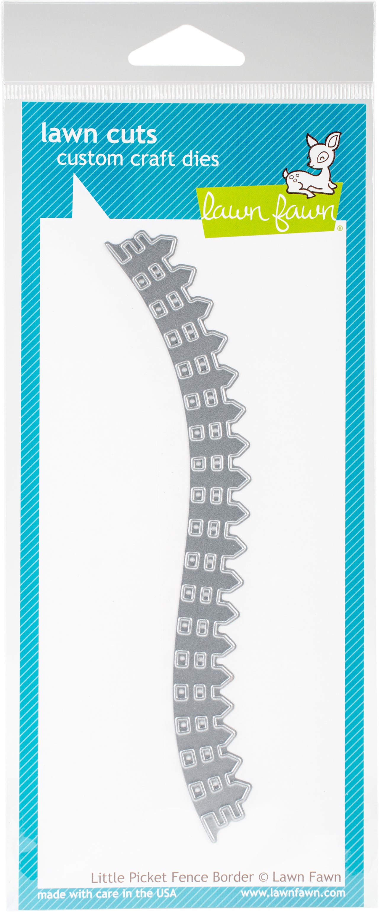 Lawn Fawn Lawn Cuts Custom Craft Die - Little Picket Fence Border
