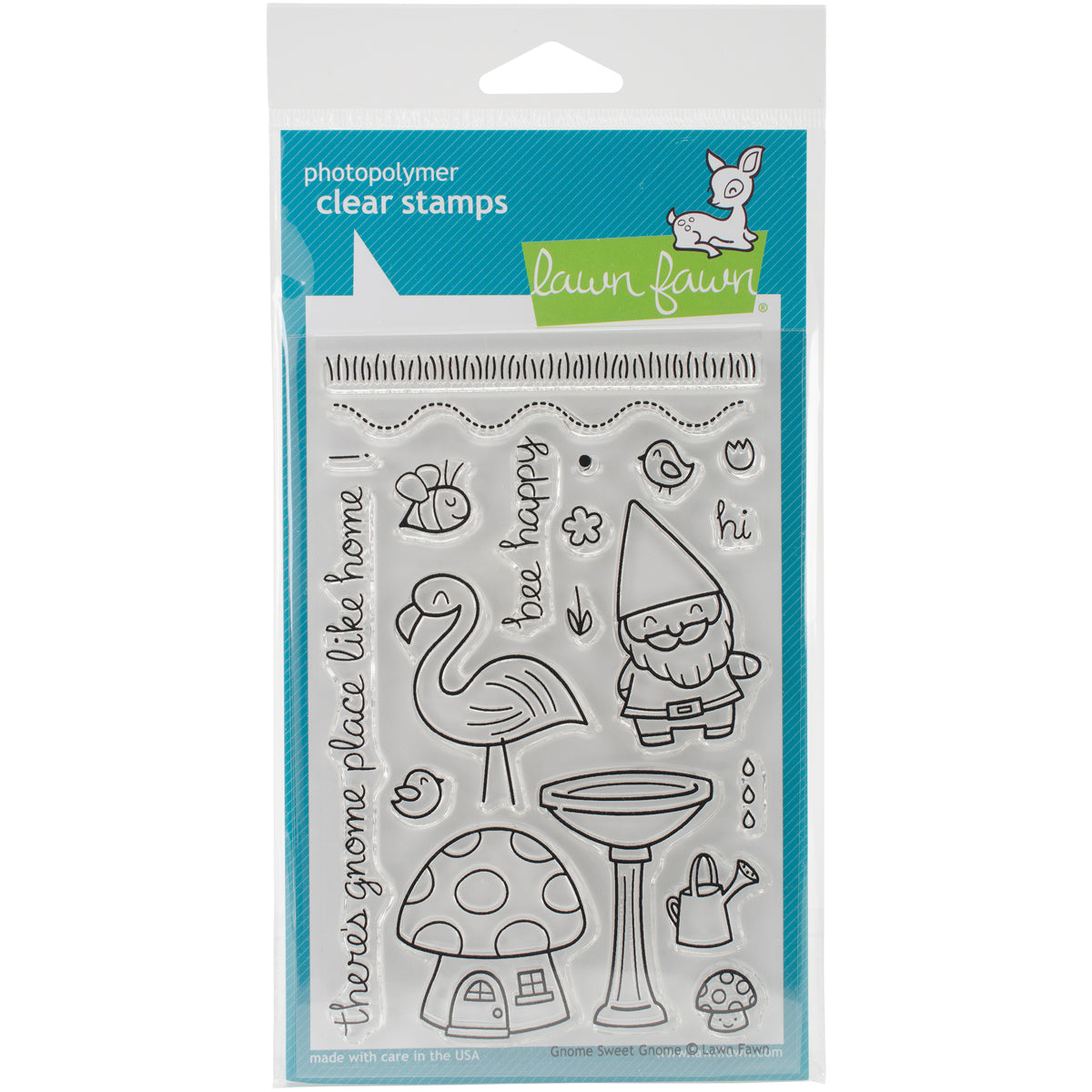 Lawn Fawn Clear Stamps 4"X6" - Gnome Sweet Gnome