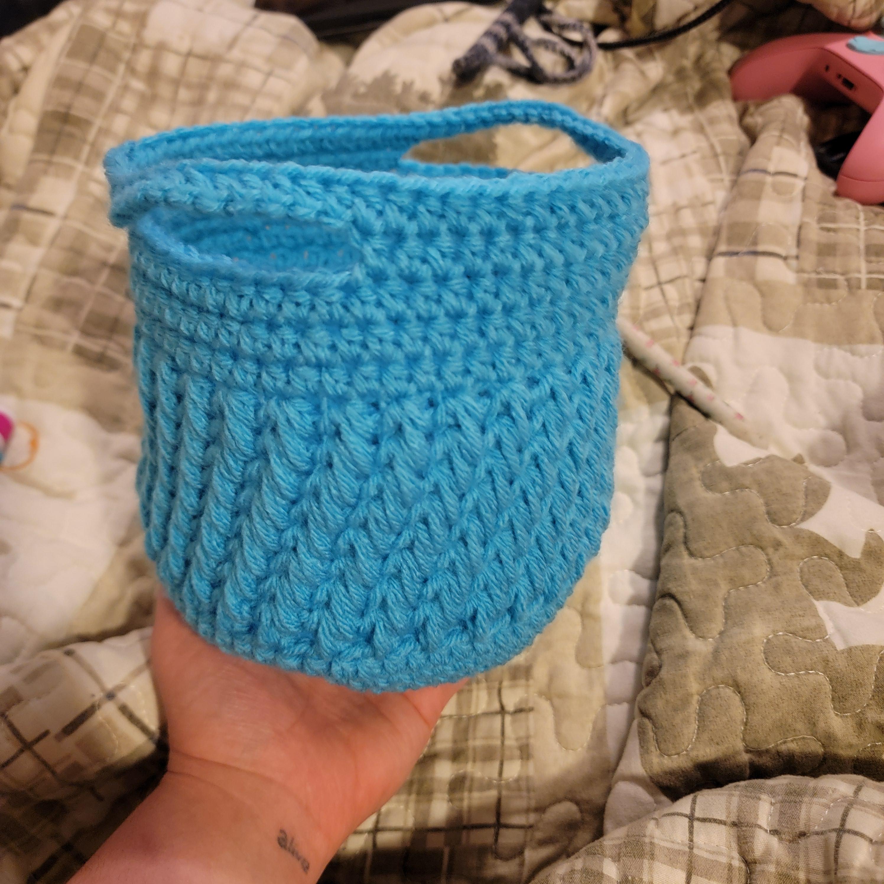 Feather Stitch Basket