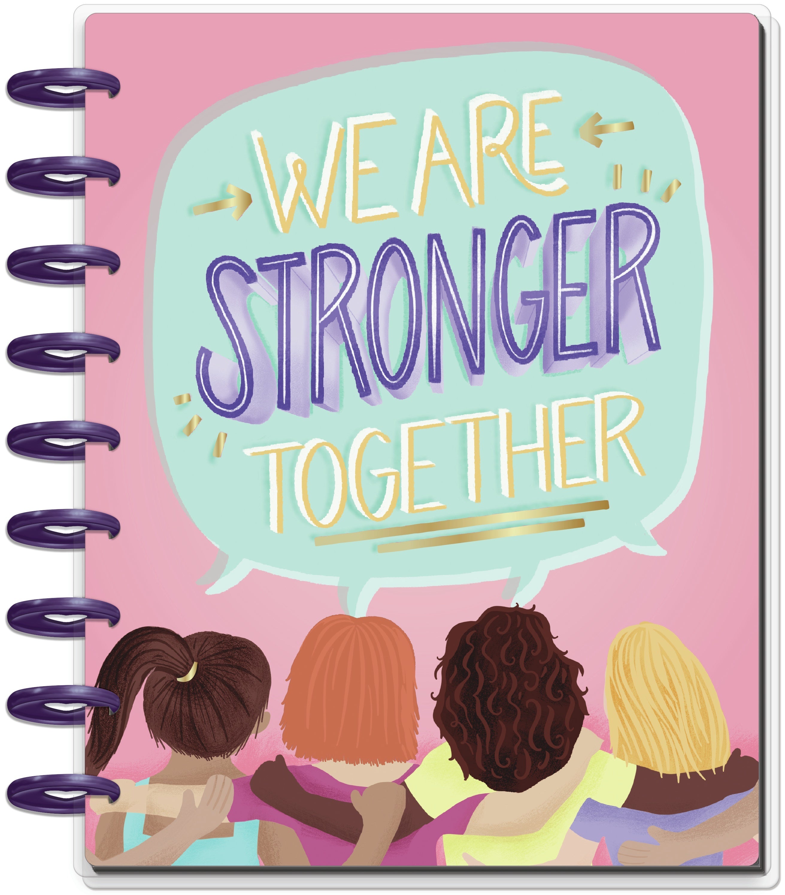Happy Planner 18-Month Dated Medium Planner 7.75"X9.75" - Stronger Together, July