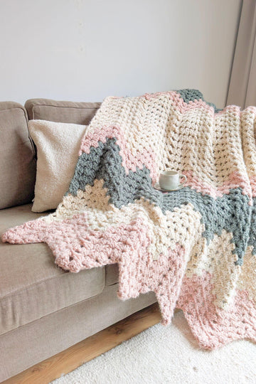 Chunky Chevron Blanket