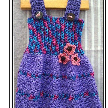 663 GIRLS CROCHET TUNIC, SUNDRESS, JUMPER "BonBon"