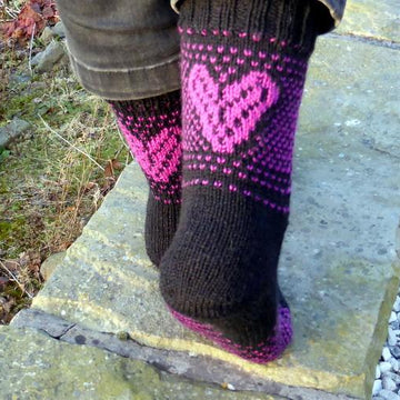 Love Hearts Cuff Down Socks