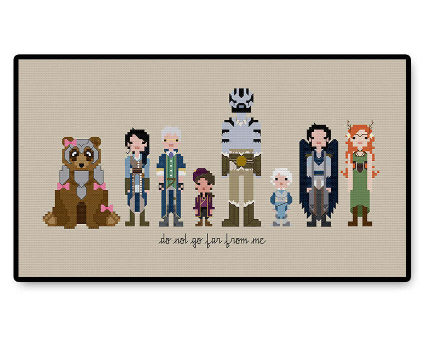 The Mighty Nein - PDF Cross Stitch Pattern