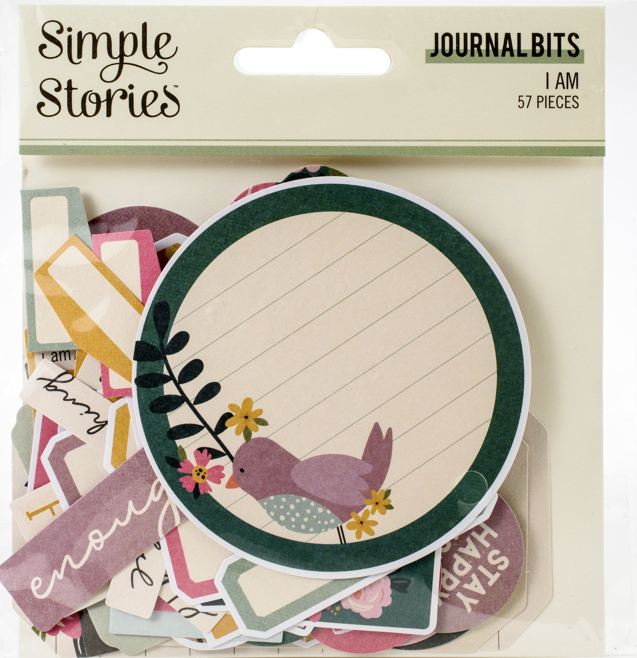 Simple Stories I Am Bits & Pieces Die-Cuts 57/Pkg - Journal