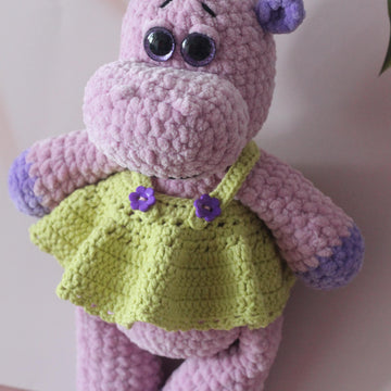 Plush Hippo Crochet Pattern