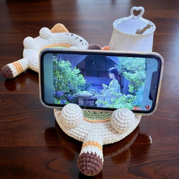 Kiwi Cat Phone Stand & Coaster