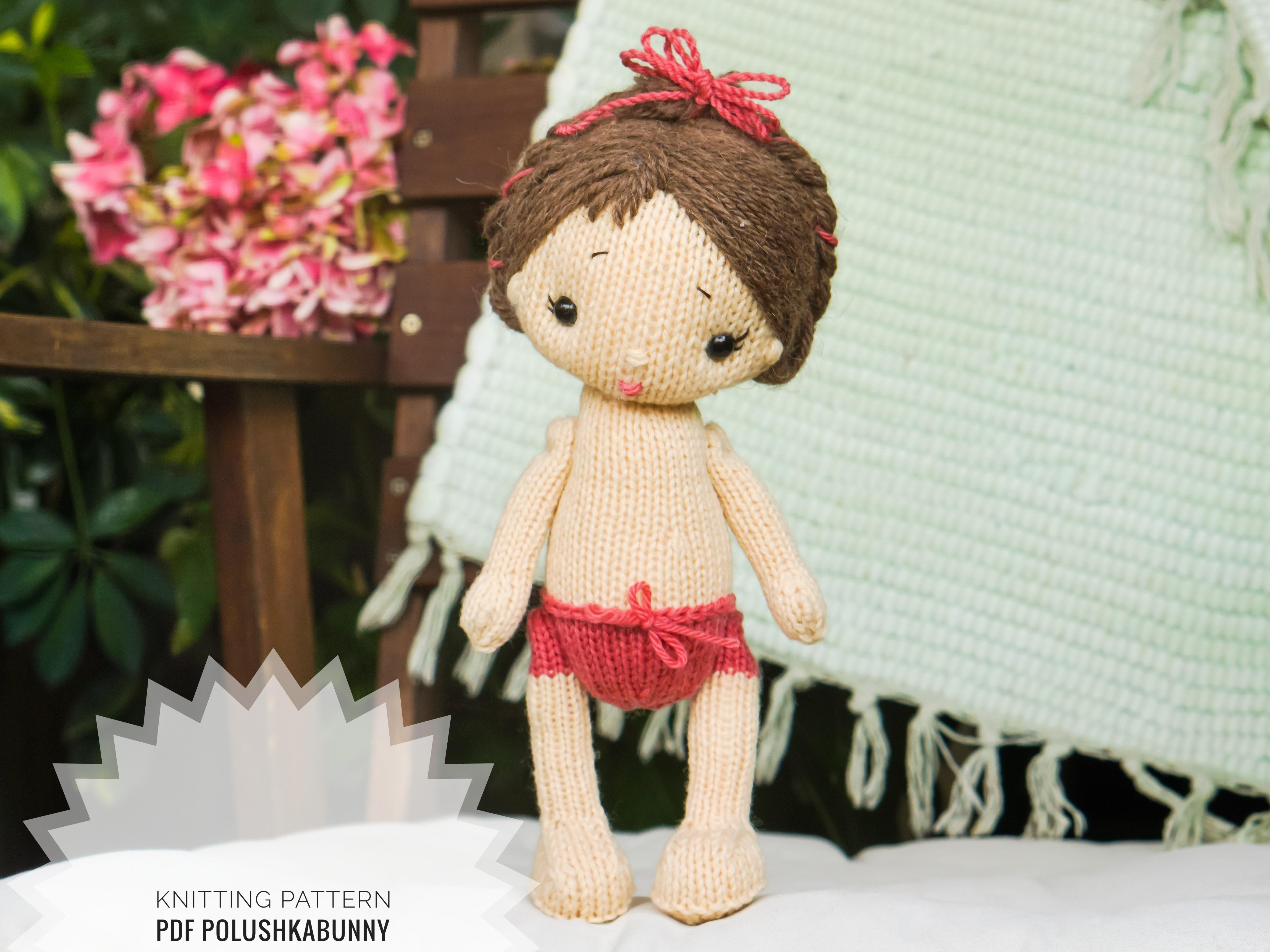 Knitting Pattern - 10''/25cm Baby Doll