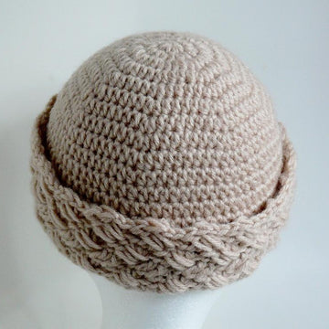 Criss Cross Brimmed Winter Hat Girls to Ladies L