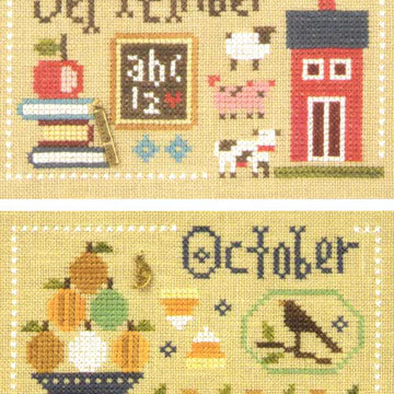 Lizzie Kate September & October - Year Book Flip It Chart with Charm - Leaflet