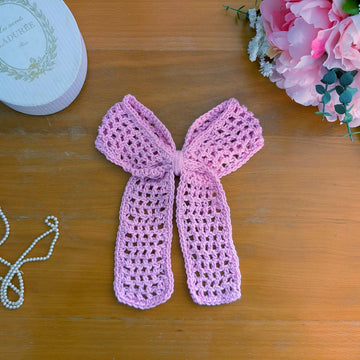 Crochet Soft Pink Bow Pattern