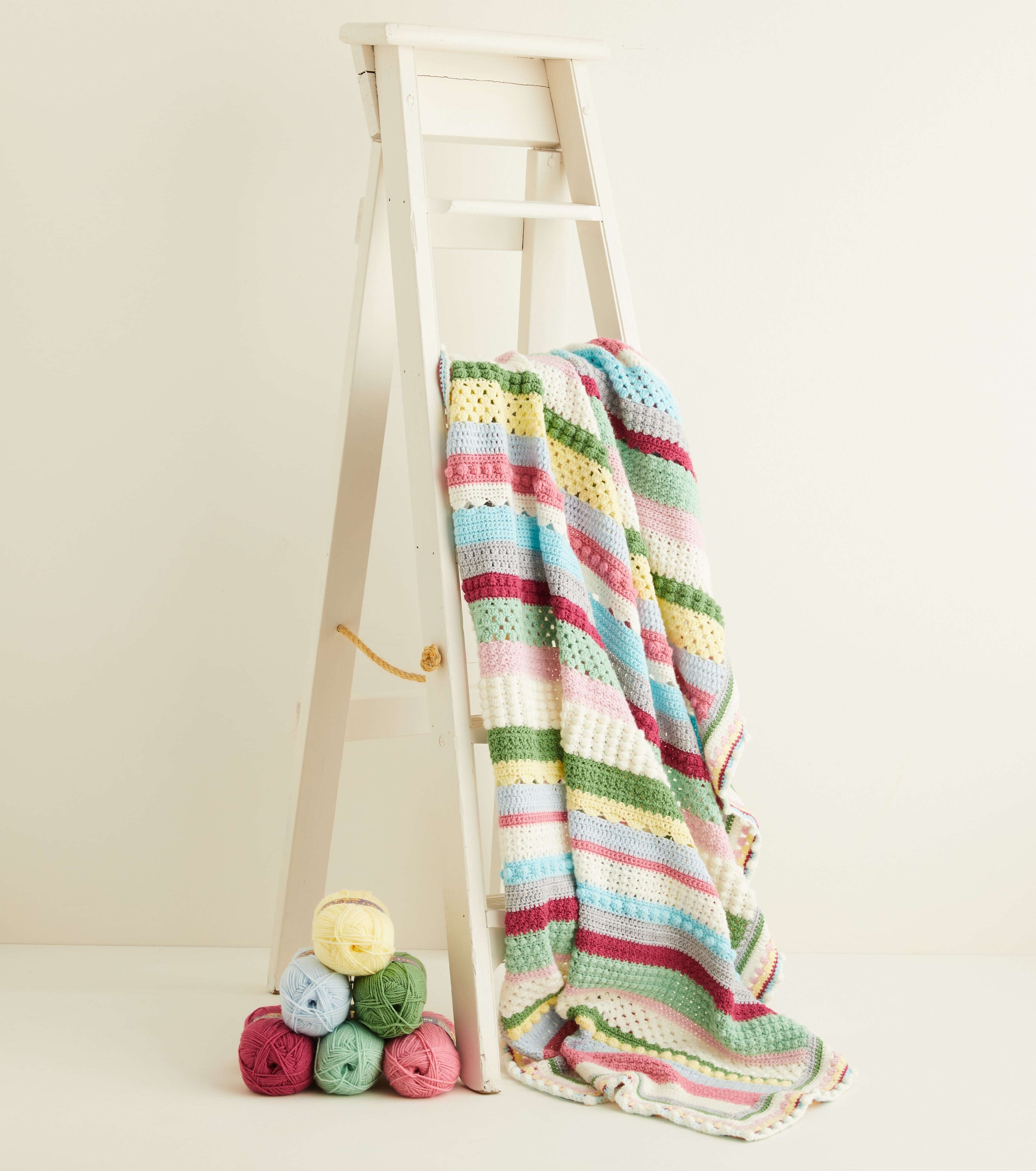 Sweet Blossom Blanket - Hayfield Bonus DK 12 Ball Colour Pack