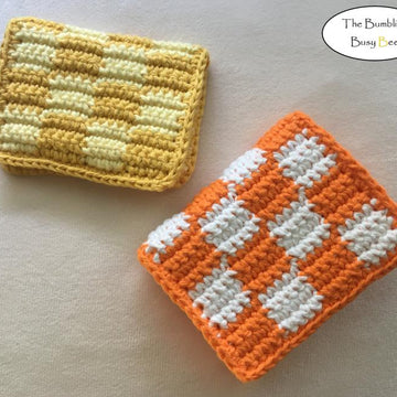 Checkered Card Holder Wallet