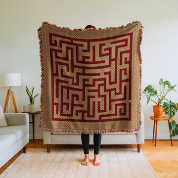 Labyrinth Blanket C2C Crochet Pattern