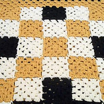 Double Irish Chain Granny Square Blanket