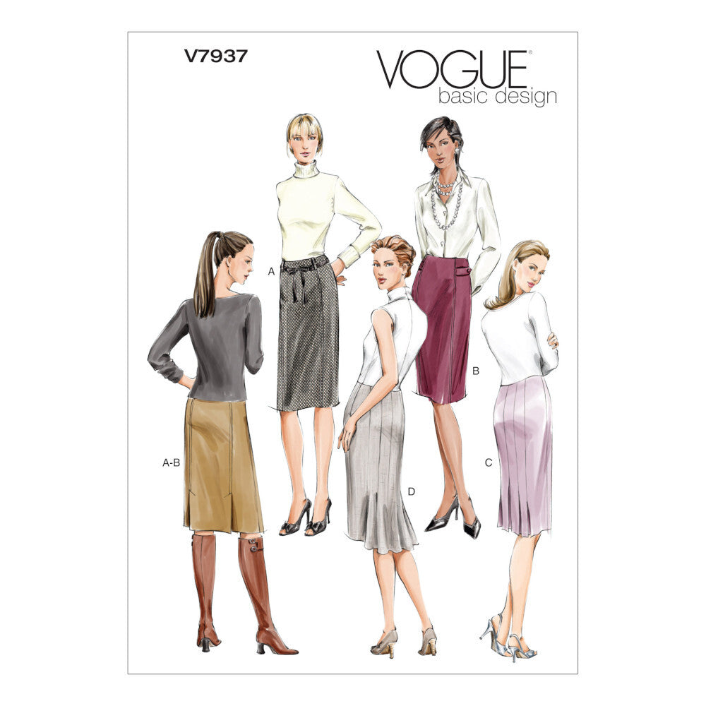 Vogue Misses'/Misses' Petite Skirt V7937 - Sewing Pattern