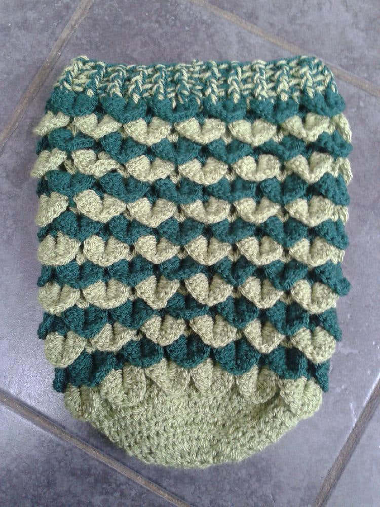 Crocodile Stitch Newborn Baby Cocoon