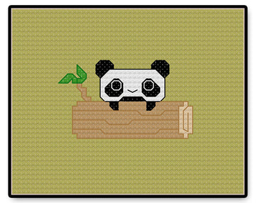 Panda Kawaii - PDF Cross Stitch Pattern