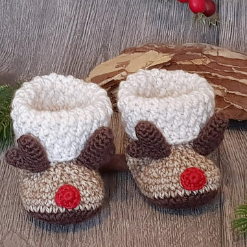 Baby Booties "Reindeer"
