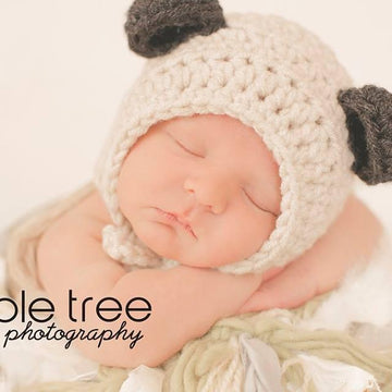 Woodland Fox or Bear Baby Bonnet