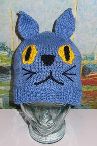 Blue Cat Beanie Animal Hat