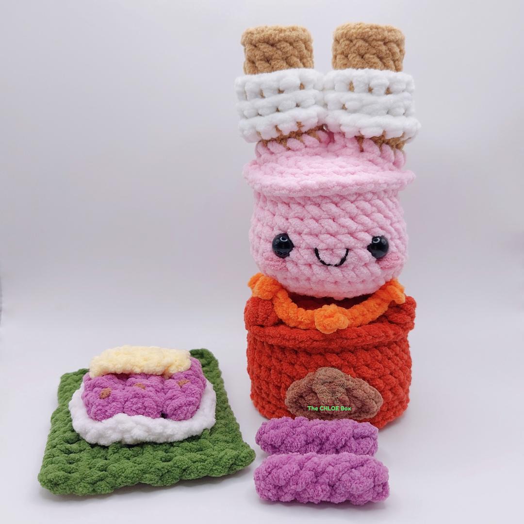Puto Bumbong Making Set Amigurumi Crochet Pattern