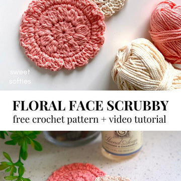 Floral Face Scrubby