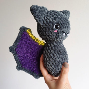 Bat Plush Toy for Halloween - Crochet Pattern for Beginners