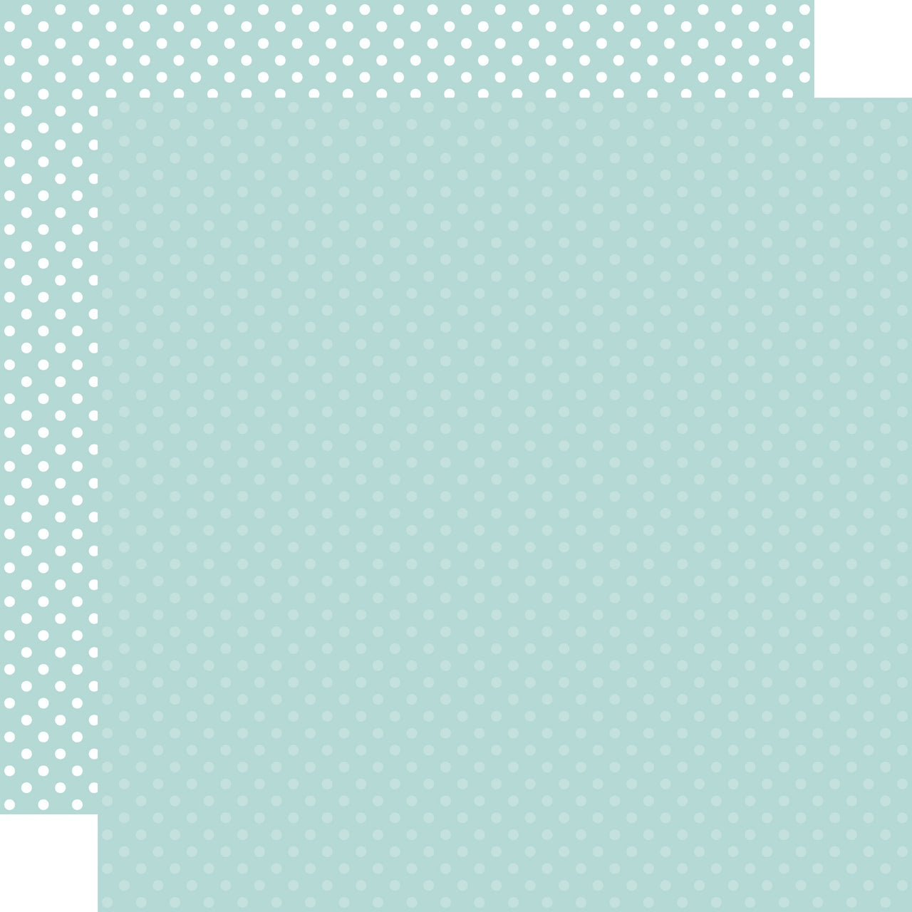 Echo Park Paper Echo Park Dots/Stripes Double-Sided Cardstock 12"X12" 25/Pkg - Mint