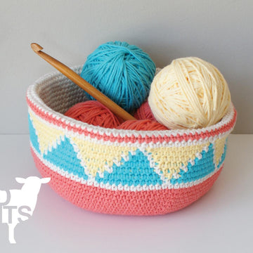 Convertible Triangle Color Blocked Bowl (2015003)