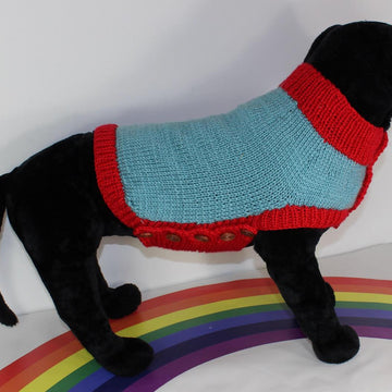 Dog Chunky 2 Colour Side Button Coat
