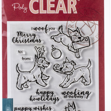 Hero Arts Clear Stamps 4"X6" - Merry Woof