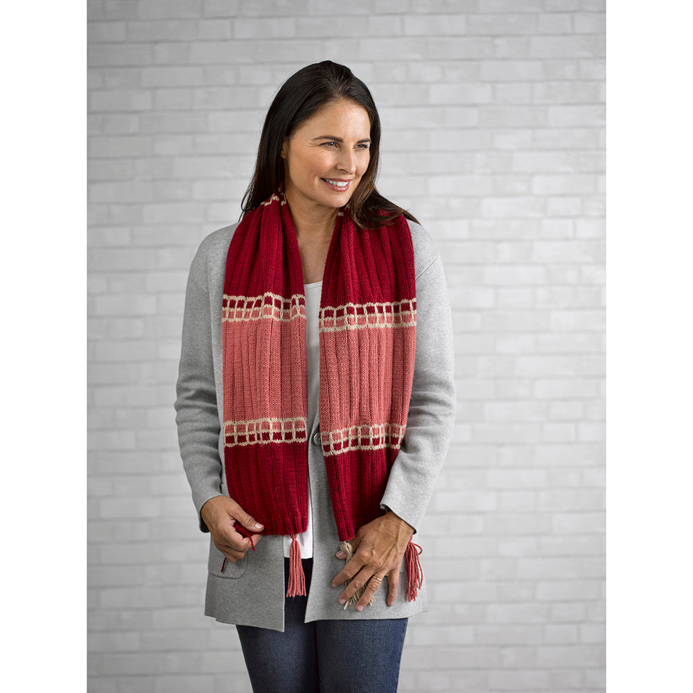 1062 - Firn - Scarf Knitting Pattern for Women in Valley Yarns Northfield by Valley Yarns