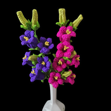 Crochet Canterbury bells flowers