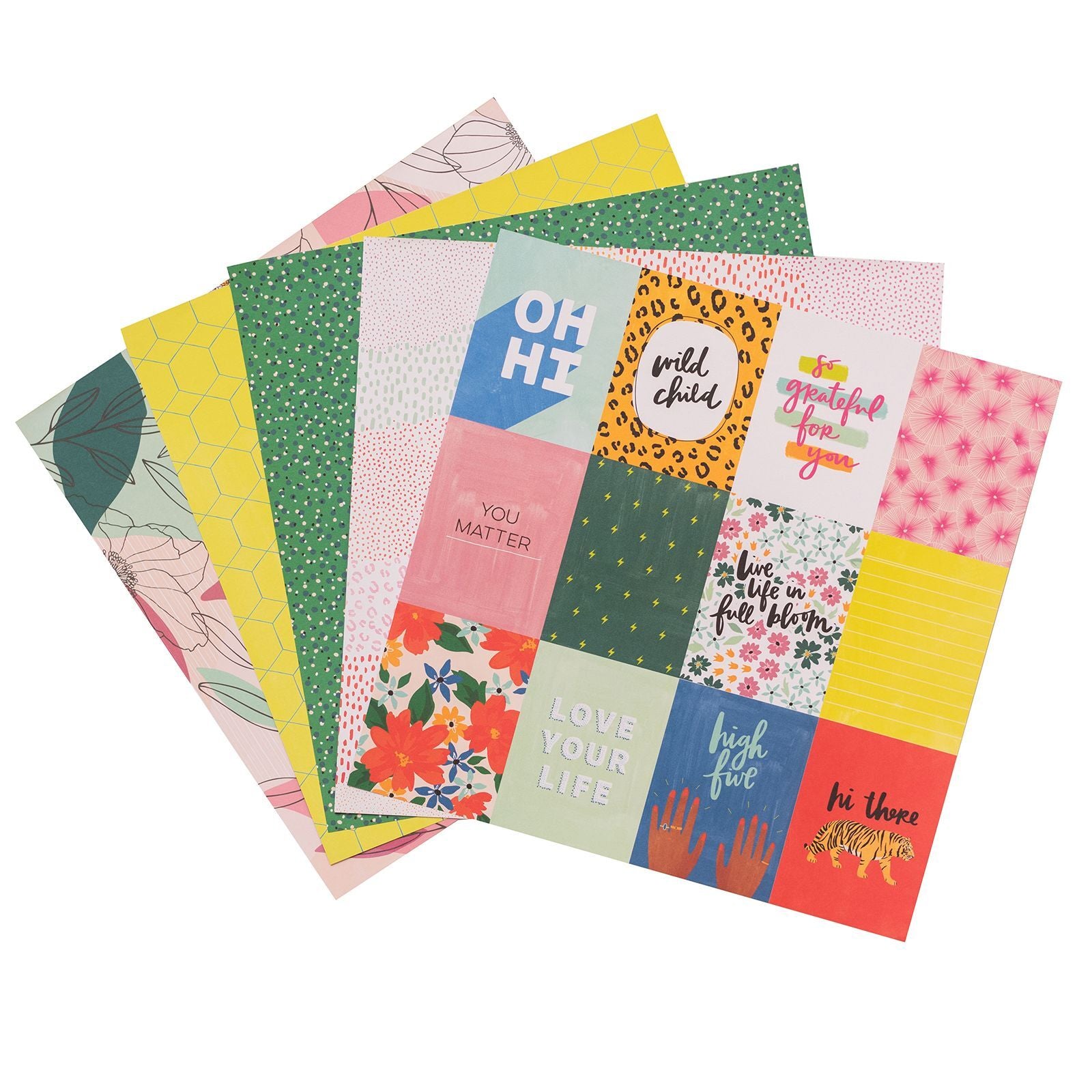 American Crafts Amy Tangerine - Brave + Bold Single-Sided Paper Pad 12"X12" 48/Pkg
