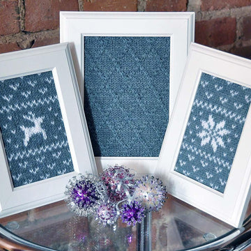 Fair Isle Flurries Knitted Wall Art