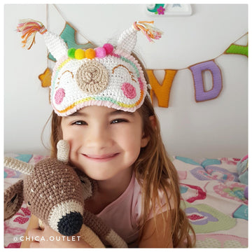 Llama sleeping mask