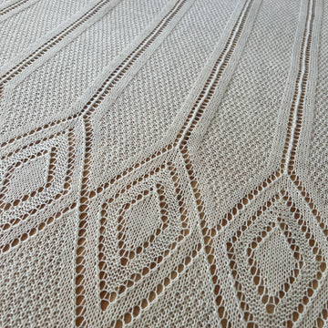 Shawl with Double Diamond Border