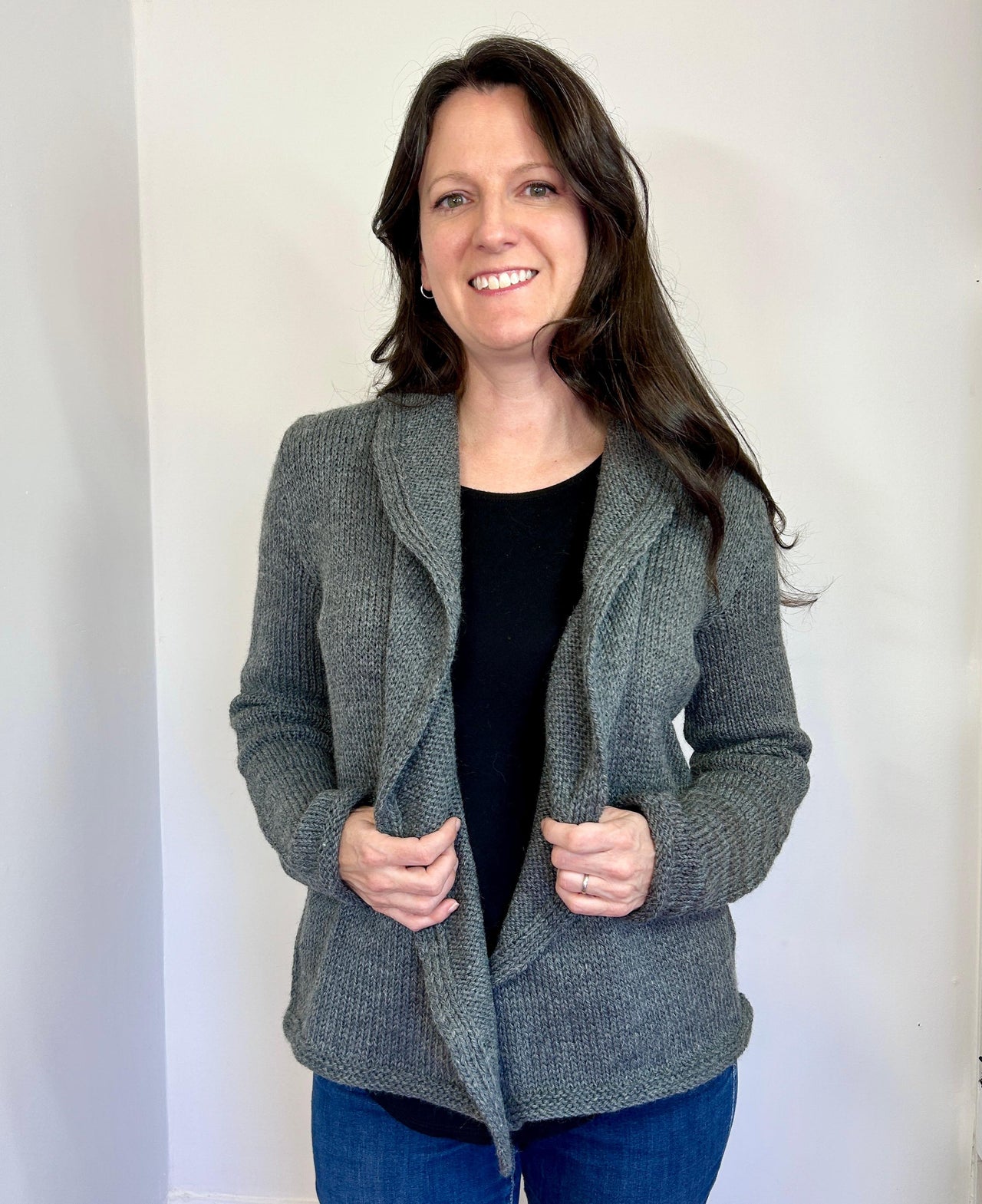 Machine Knit Put Your Records On Cardigan