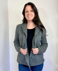 Machine Knit Put Your Records On Cardigan