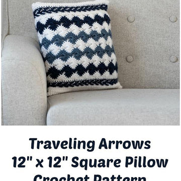 Traveling Arrows Square Pillow