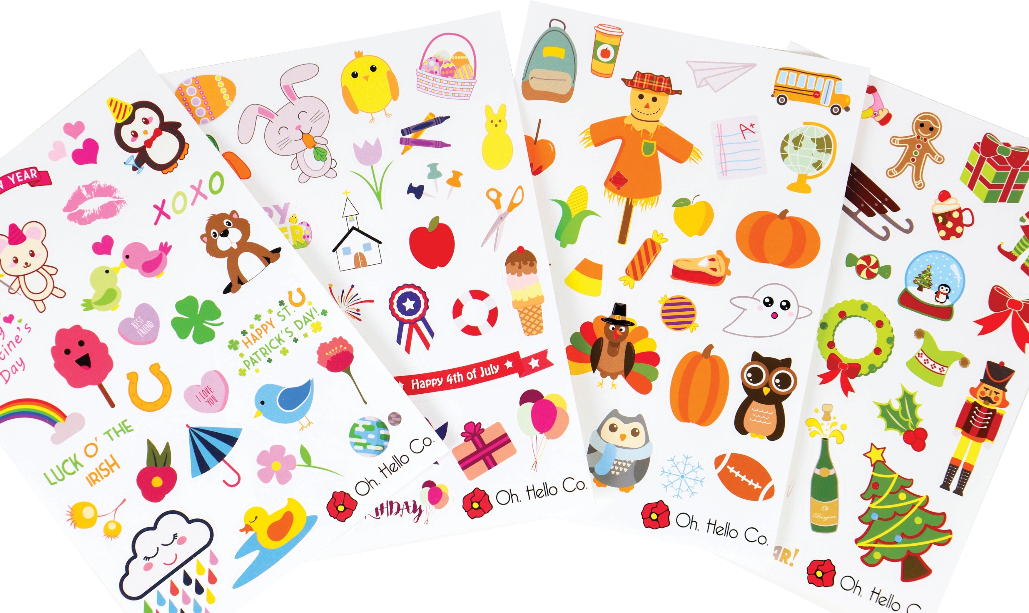Oh, Hello Co. Oh Hello Planner Stickers 4 Sheets - Holiday Decorative