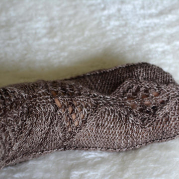 Cables and lace socks