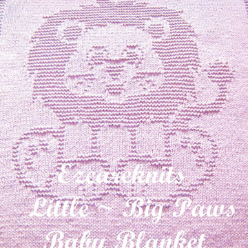 Little ~ Big Paws Baby Blanket