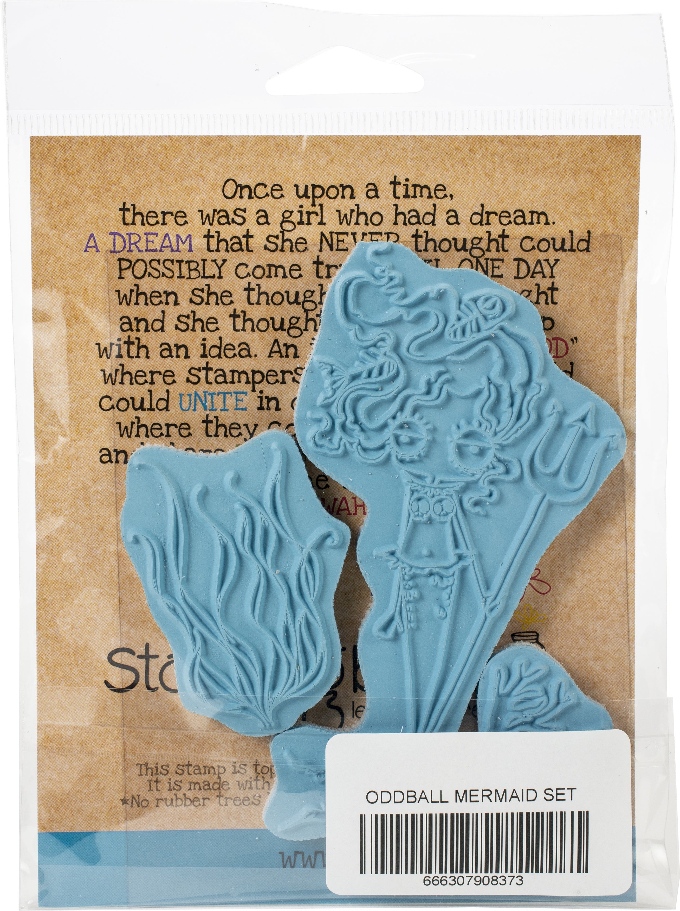 Stamping Bella Cling Stamps - Oddball Mermaid Set