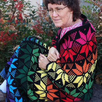 It Takes All Colors Snowflakes Afghan
