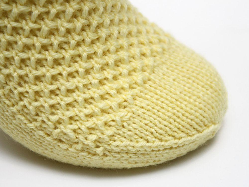 Lemon Sherbet Socks - Cuff Down (DK)