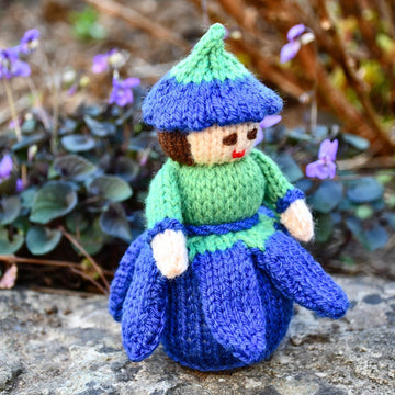 Bluebell Flower Doll Knitting Pattern - Toy Knitting Pattern